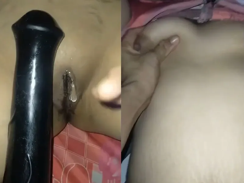 Bạn gái xinh tươi vú to bướm múp tự sướng bằng sextoy cực sướng